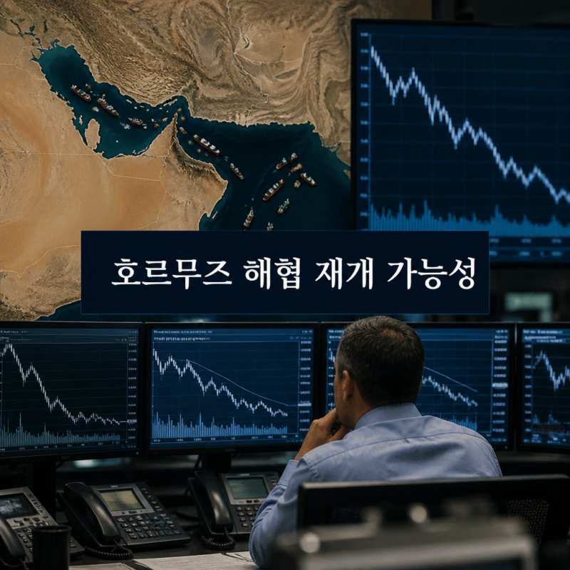 호르무즈 해협 재개 기대감에 따른 증시 영향